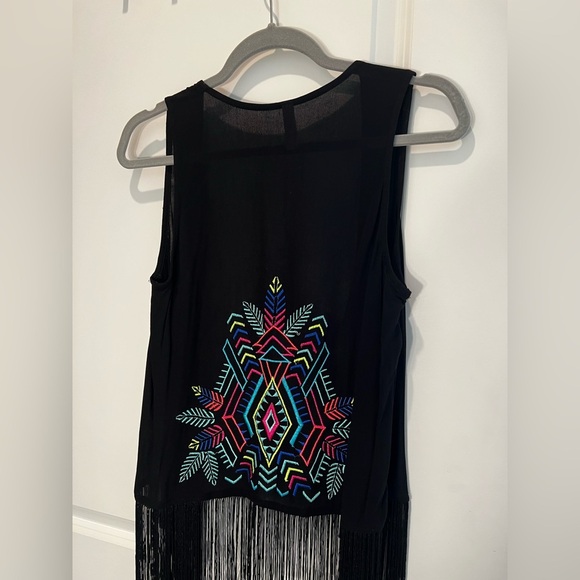 Xhilaration Women’s Black Cardigan Vest Size Small - Picture 10 of 10